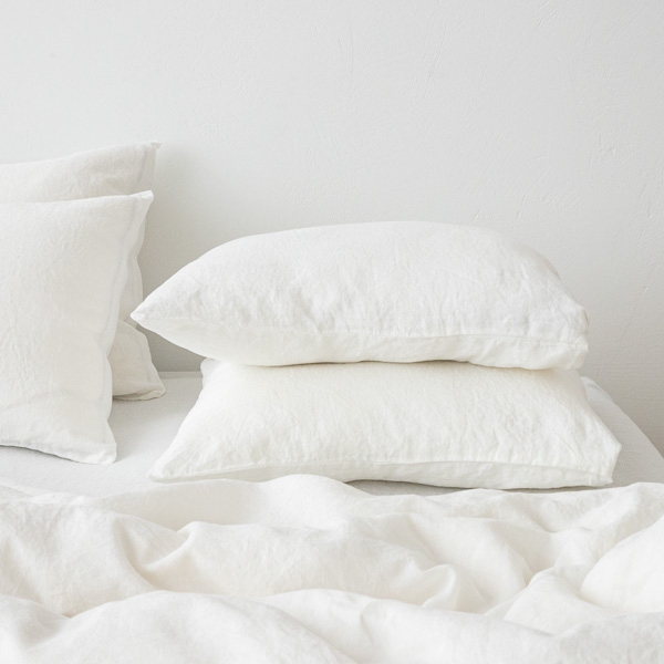 off white pillow case