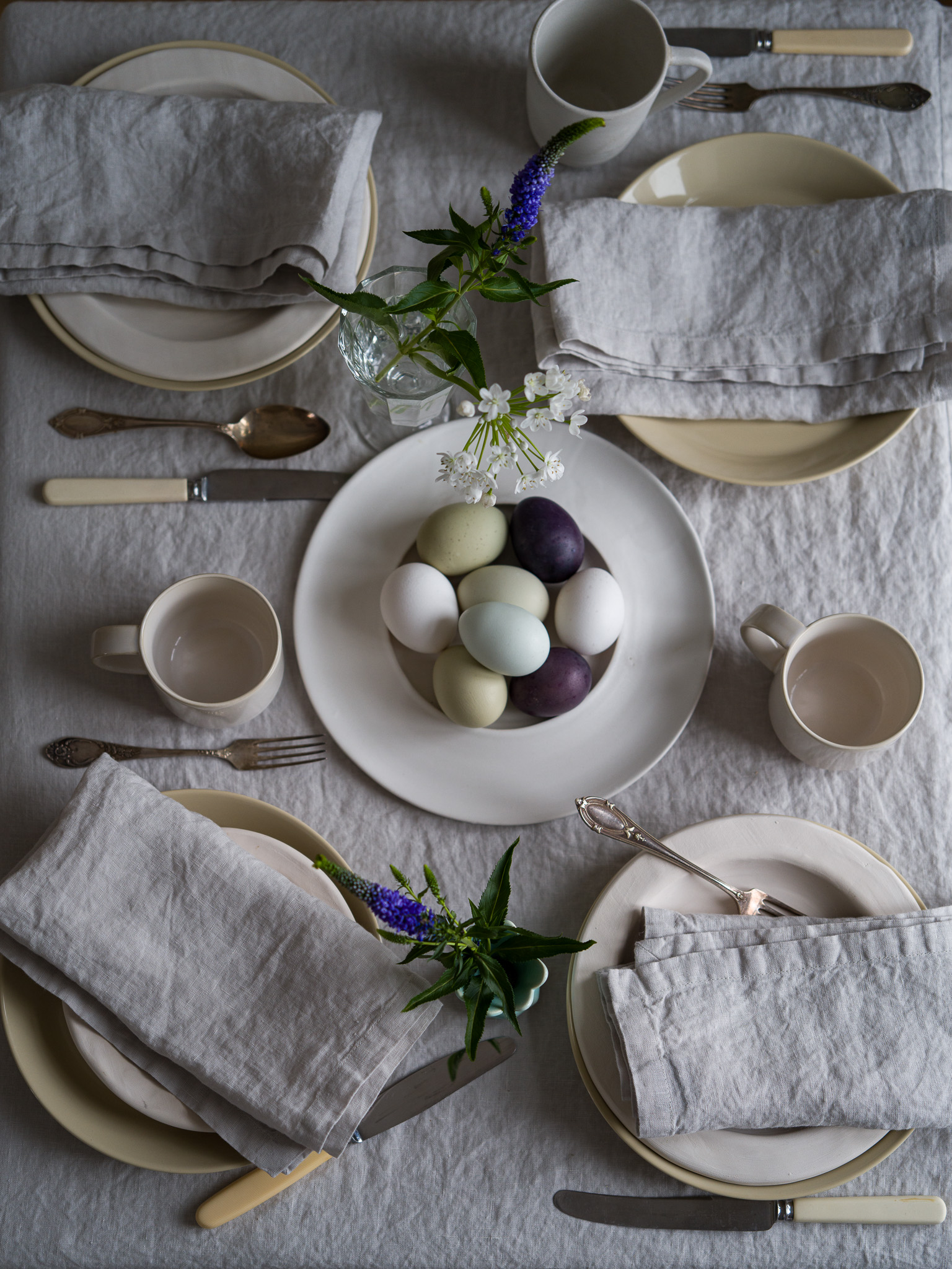 Linen Napkin Silver Stone Washed