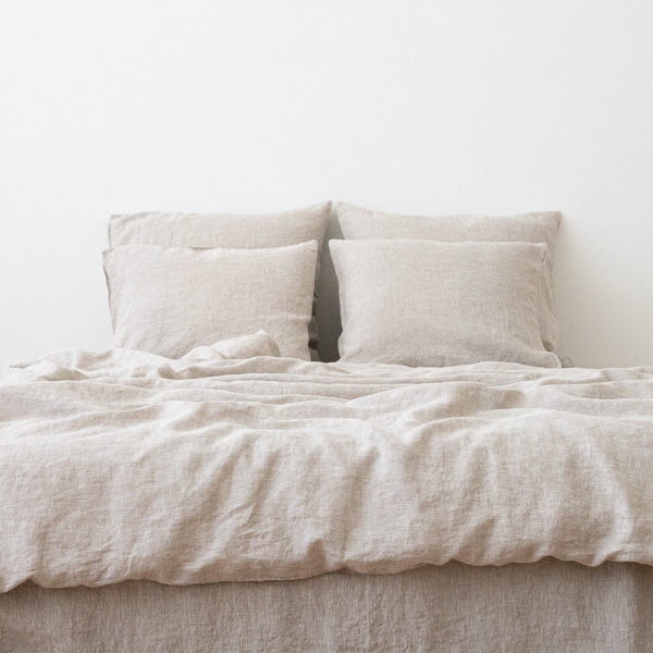 linen duvet