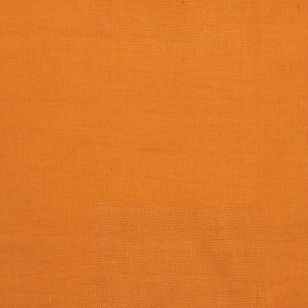 Tekstur af orange Paula-stof i hør og bomuld